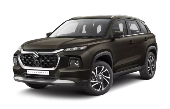 Mobil SUV Suzuki Grand Vitara berwarna cokelat gelap metalik dari Suzuki Indomobil Batam untuk area Batam Centre, Kota Batam.